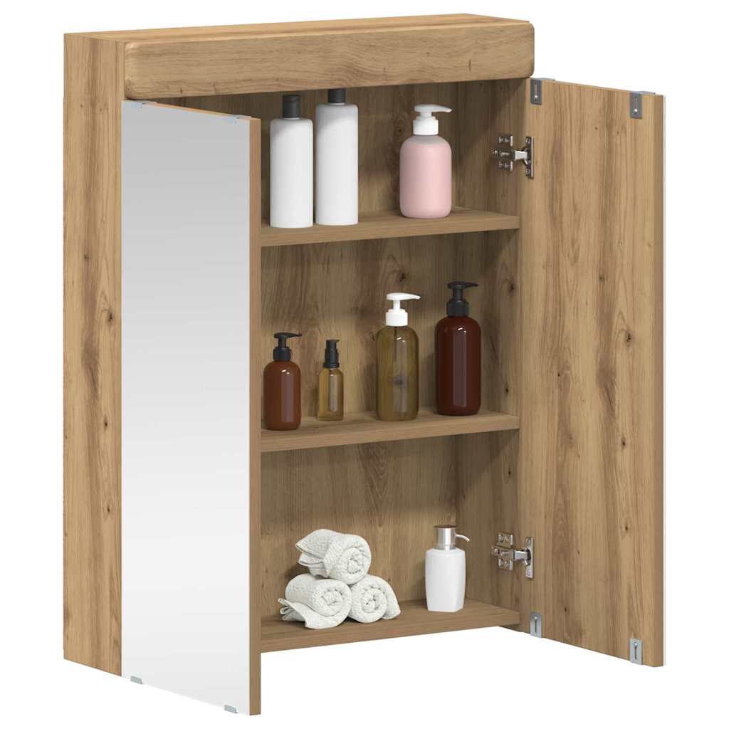 Badkamer spiegelkast TULUM Artisan Eiken 60 x 16,5 x 78 cm is nu te koop bij PeponiXL, paradijselijk wonen!