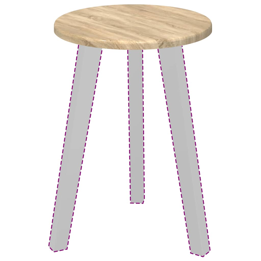 Tafelblad Sonoma eiken Ø 30 x 1,5 cm Bewerkt hout is nu te koop bij PeponiXL, paradijselijk wonen!