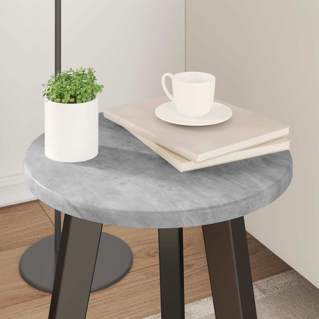 Tafelblad Betongrijs Ø 30 x 1,5 cm Bewerkt hout is nu te koop bij PeponiXL, paradijselijk wonen!