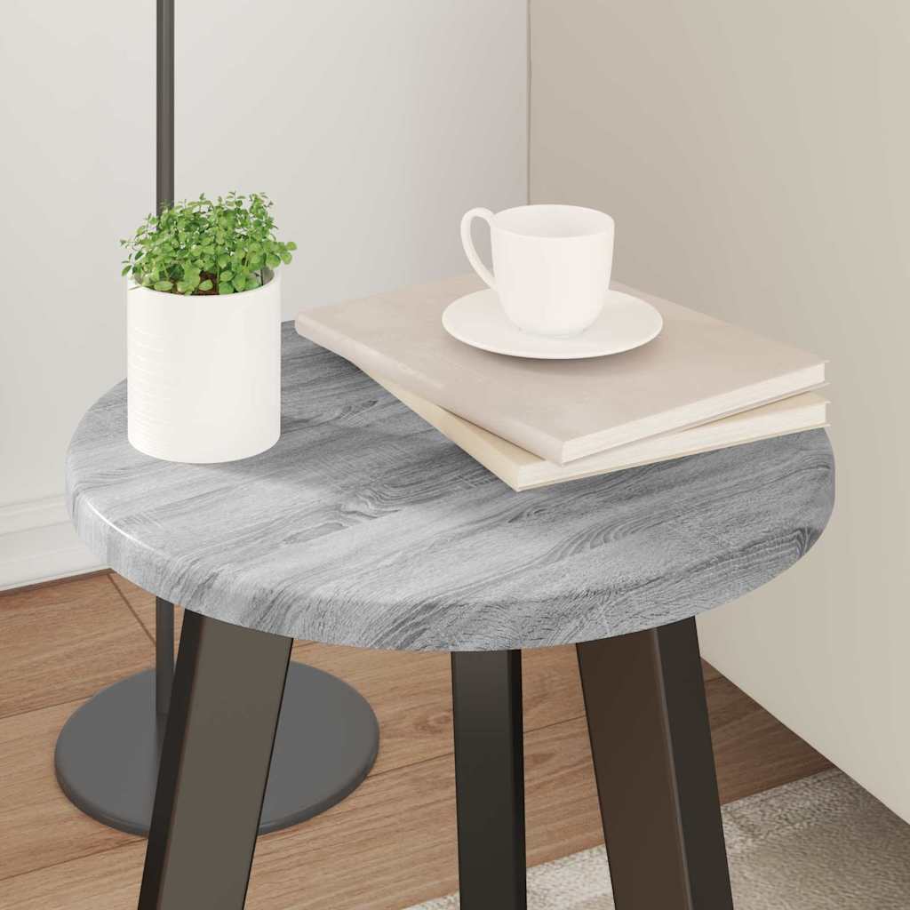 Tafelblad Grijs Sonoma Ø 30 x 1,5 cm Bewerkt hout is nu te koop bij PeponiXL, paradijselijk wonen!