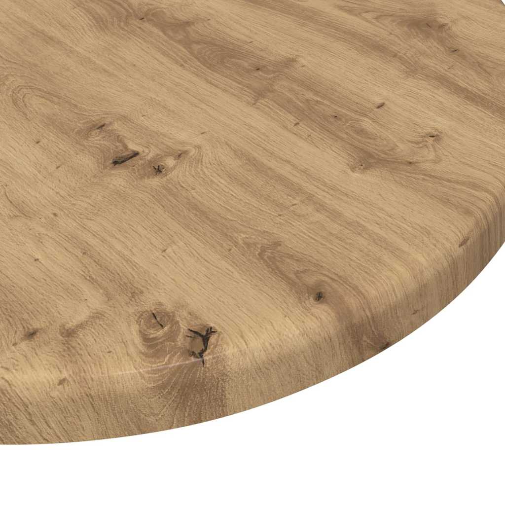 Tafelblad artisanaal eikenkleurig Ø 30 x 1,5 cm Bewerkt hout is nu te koop bij PeponiXL, paradijselijk wonen!