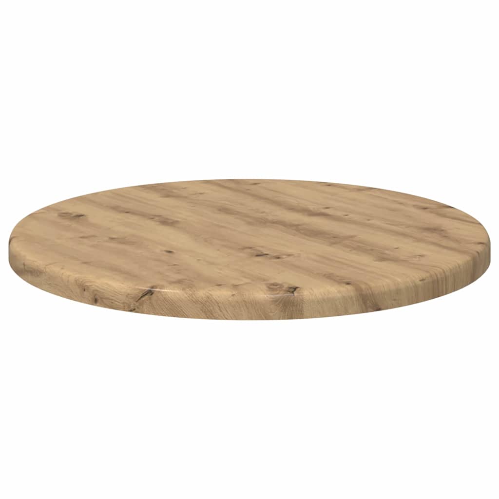 Tafelblad artisanaal eikenkleurig Ø 30 x 1,5 cm Bewerkt hout is nu te koop bij PeponiXL, paradijselijk wonen!