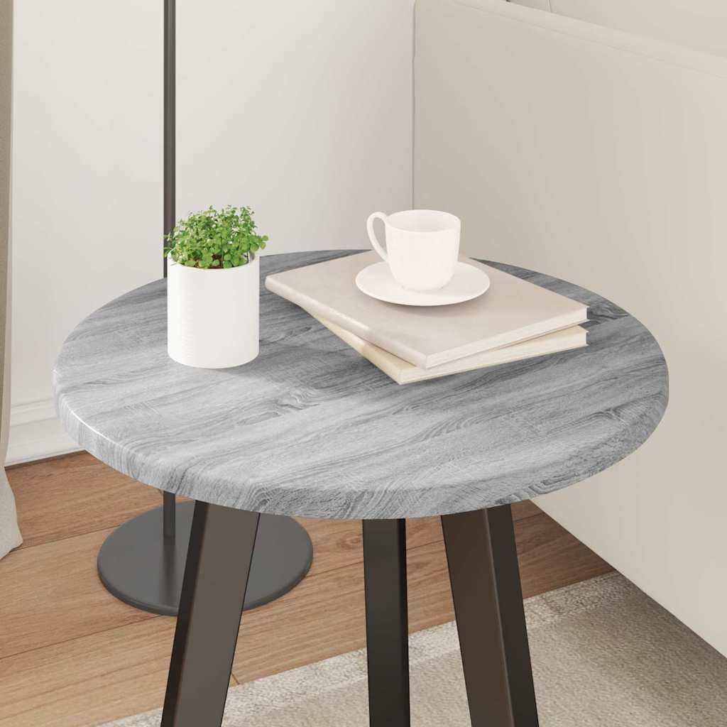 Tafelblad Grijs sonoma Ø 40 x 1,5 cm Bewerkt hout is nu te koop bij PeponiXL, paradijselijk wonen!