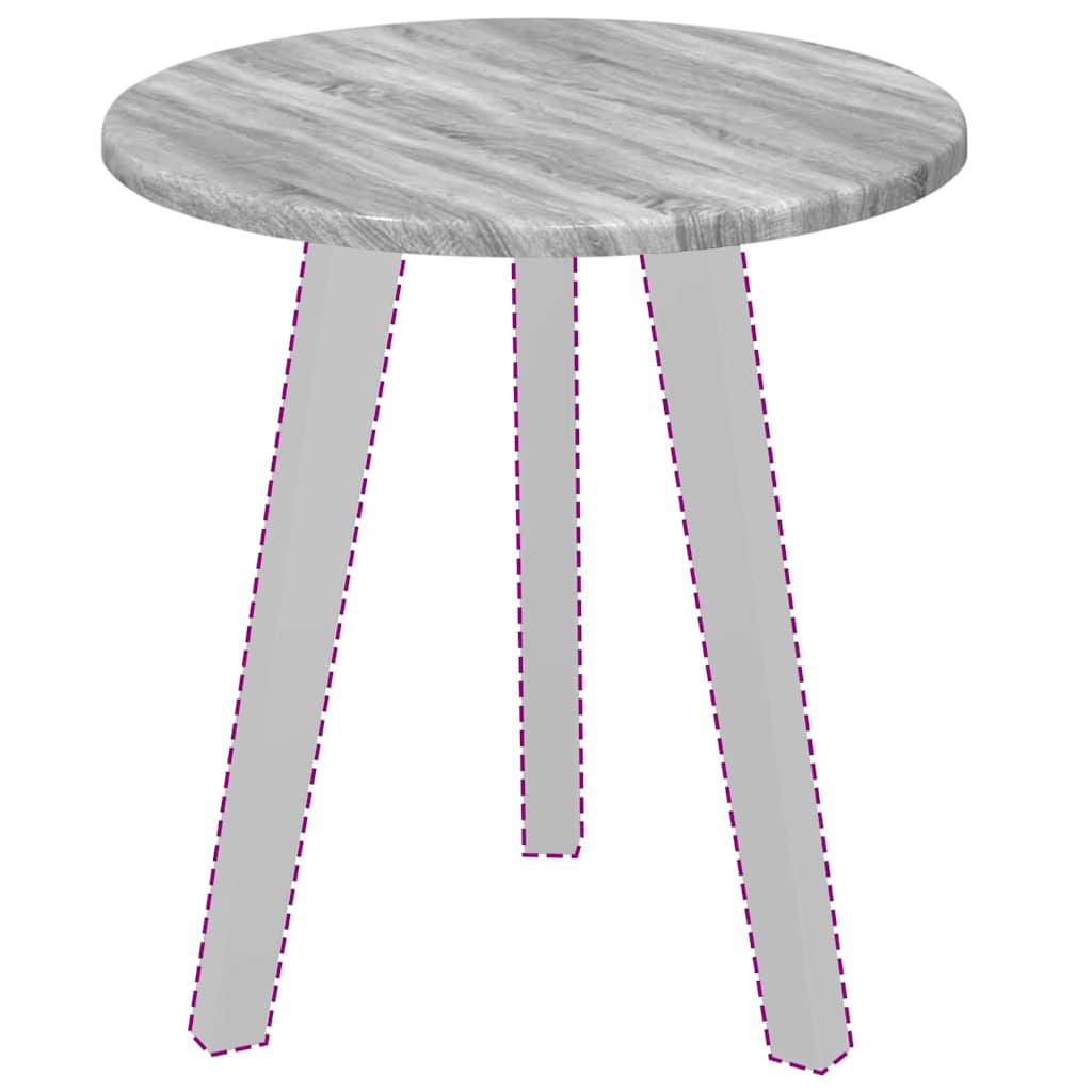 Tafelblad Grijs sonoma Ø 40 x 1,5 cm Bewerkt hout is nu te koop bij PeponiXL, paradijselijk wonen!