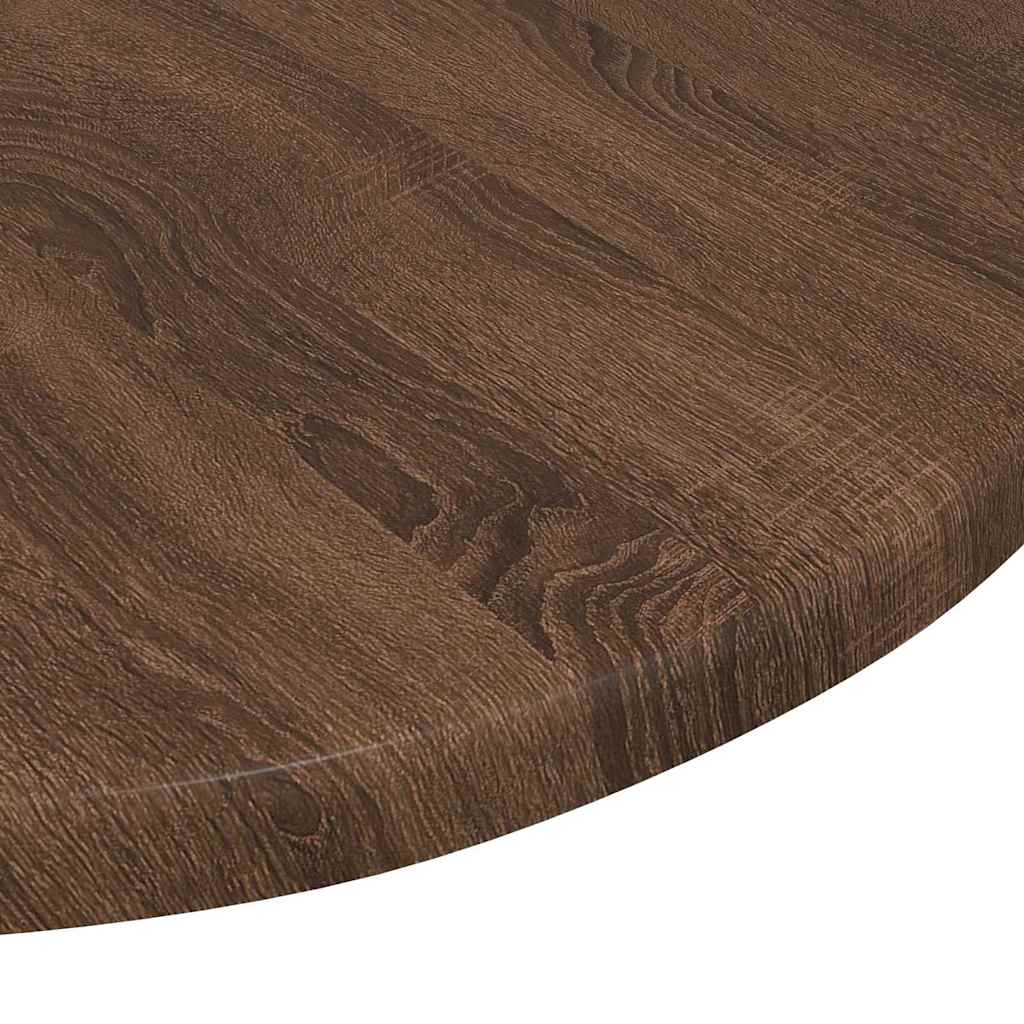 Tafelblad bruin eikenkleur Ø 40 x 1,5 cm Bewerkt hout is nu te koop bij PeponiXL, paradijselijk wonen!