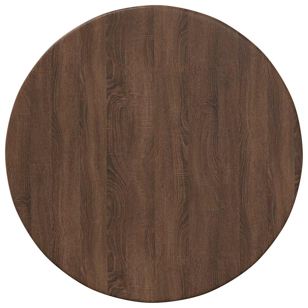Tafelblad bruin eikenkleur Ø 40 x 1,5 cm Bewerkt hout is nu te koop bij PeponiXL, paradijselijk wonen!