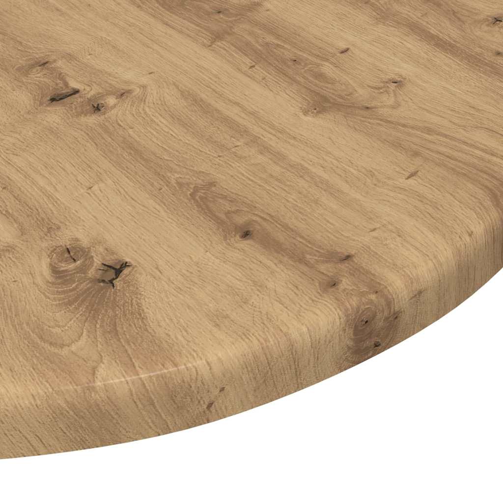 Tafelblad artisanaal eikenkleurig Ø 40 x 1,5 cm Bewerkt hout is nu te koop bij PeponiXL, paradijselijk wonen!
