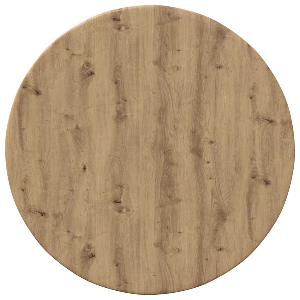 Tafelblad artisanaal eikenkleurig Ø 40 x 1,5 cm Bewerkt hout is nu te koop bij PeponiXL, paradijselijk wonen!