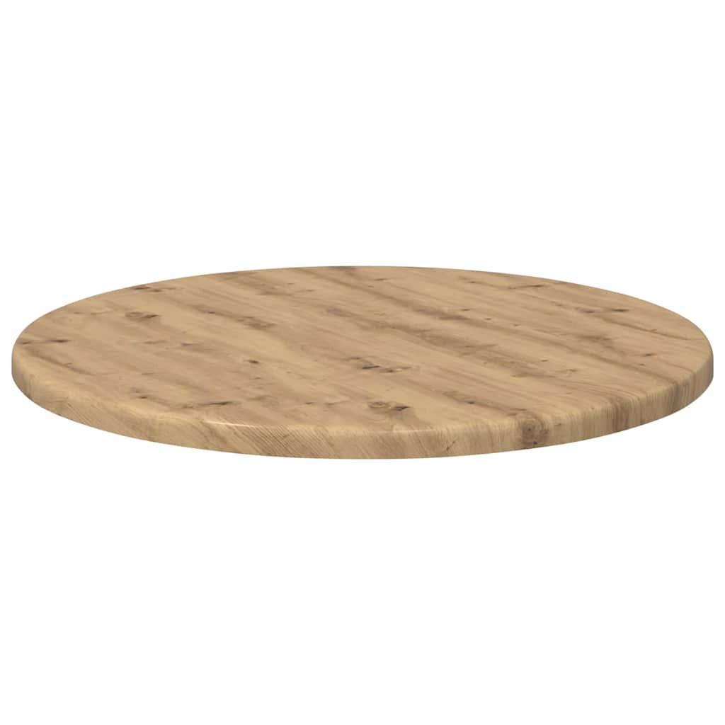 Tafelblad artisanaal eikenkleurig Ø 40 x 1,5 cm Bewerkt hout is nu te koop bij PeponiXL, paradijselijk wonen!