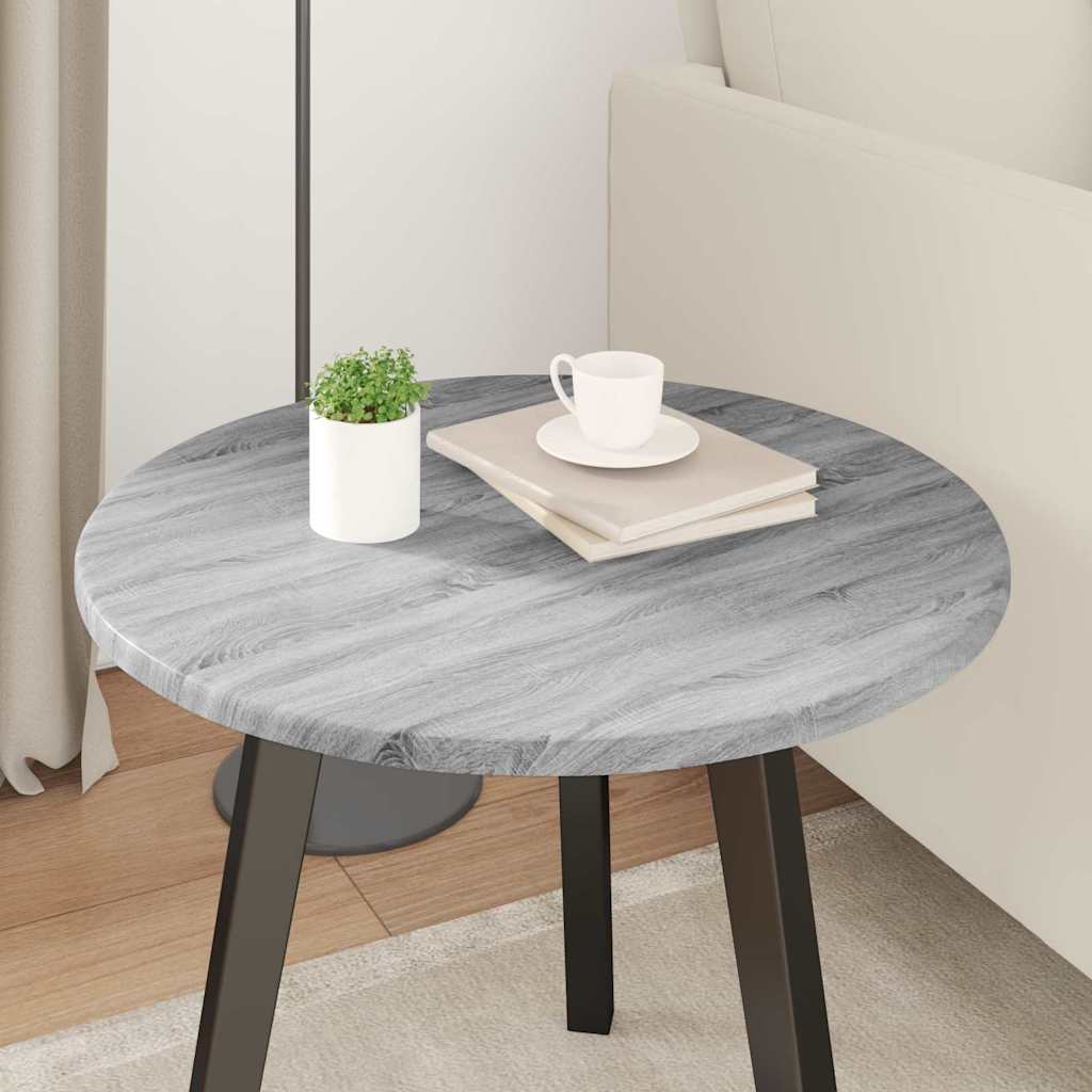 Tafelblad Grijs sonoma Ø 50 x 1,5 cm Bewerkt hout is nu te koop bij PeponiXL, paradijselijk wonen!