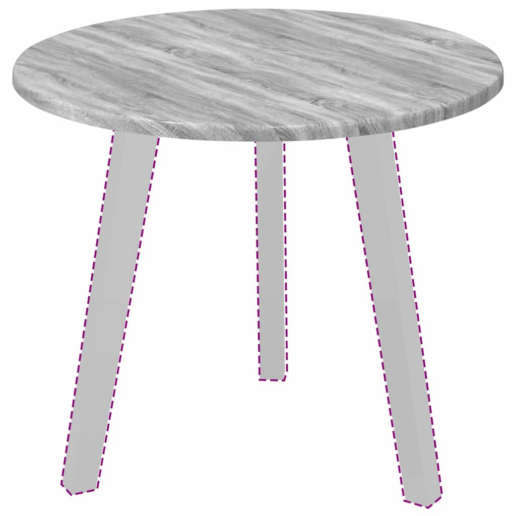 Tafelblad Grijs sonoma Ø 50 x 1,5 cm Bewerkt hout is nu te koop bij PeponiXL, paradijselijk wonen!