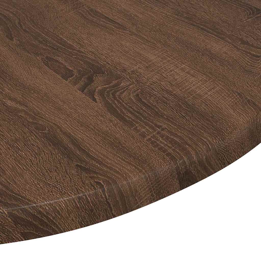 Tafelblad bruin eikenkleur Ø 50 x 1,5 cm Bewerkt hout is nu te koop bij PeponiXL, paradijselijk wonen!