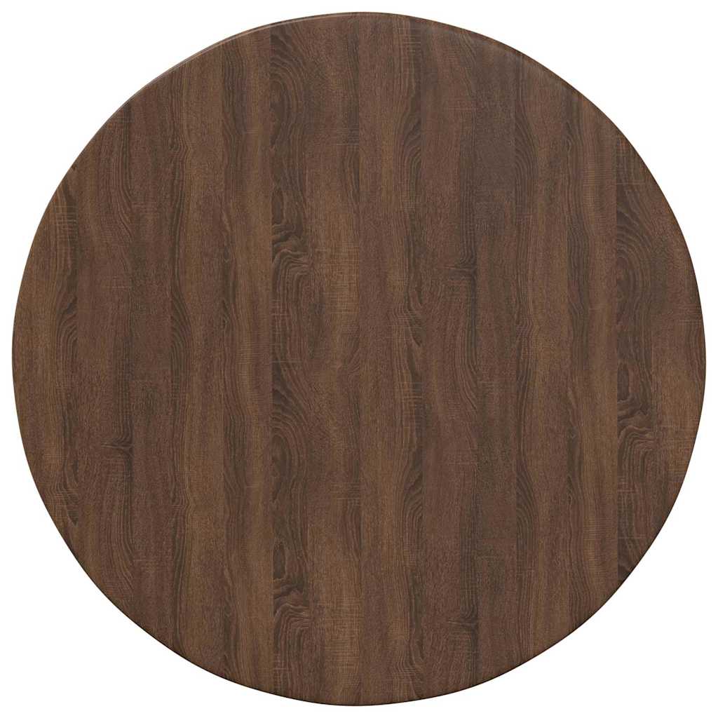 Tafelblad bruin eikenkleur Ø 50 x 1,5 cm Bewerkt hout is nu te koop bij PeponiXL, paradijselijk wonen!