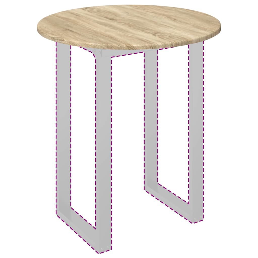 Tafelblad Sonoma eiken Ø 60 x 1,5 cm Bewerkt hout is nu te koop bij PeponiXL, paradijselijk wonen!