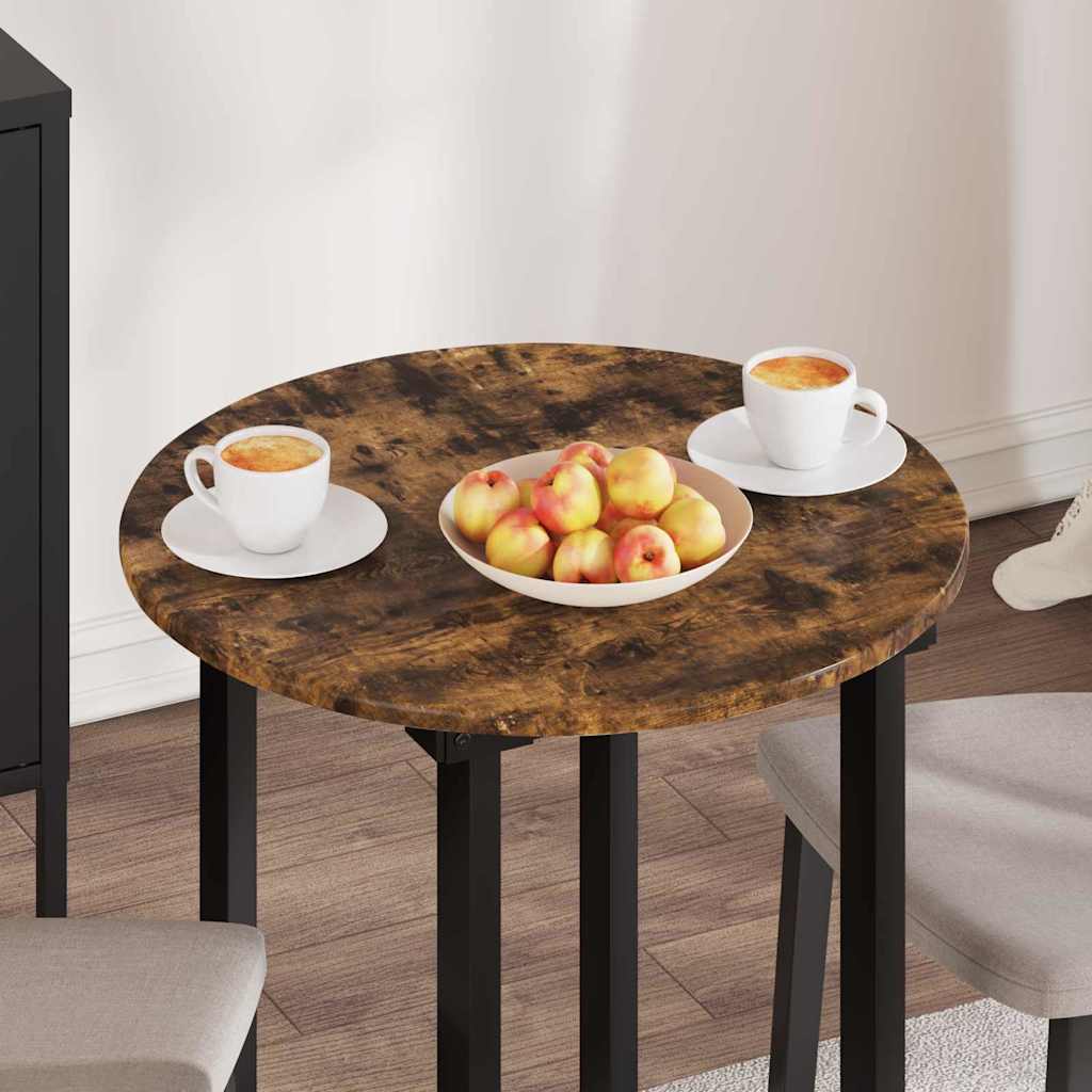 Tafelblad Gerookt eiken Ø 60 x 1,5 cm Bewerkt hout is nu te koop bij PeponiXL, paradijselijk wonen!