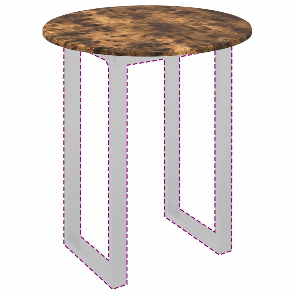 Tafelblad Gerookt eiken Ø 60 x 1,5 cm Bewerkt hout is nu te koop bij PeponiXL, paradijselijk wonen!