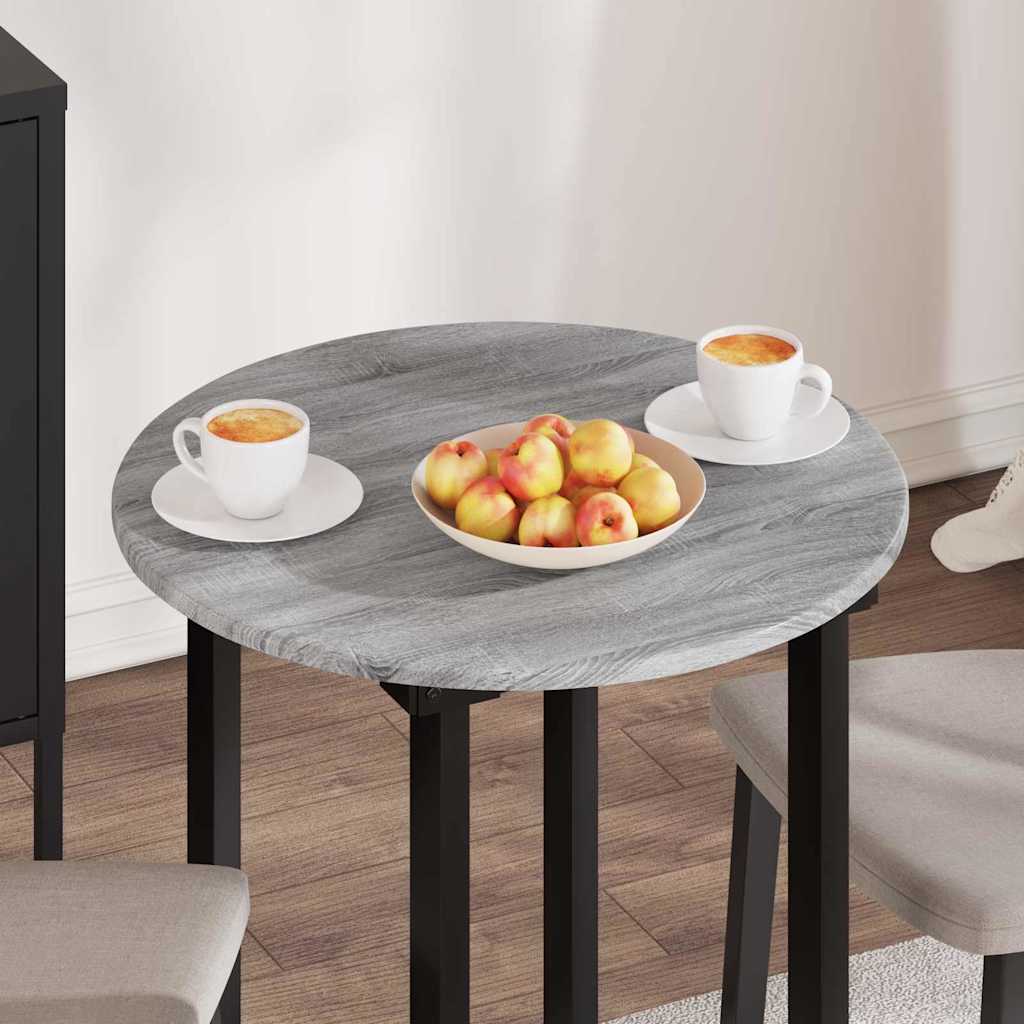 Tafelblad Grijs sonoma Ø 60 x 1,5 cm Bewerkt hout is nu te koop bij PeponiXL, paradijselijk wonen!