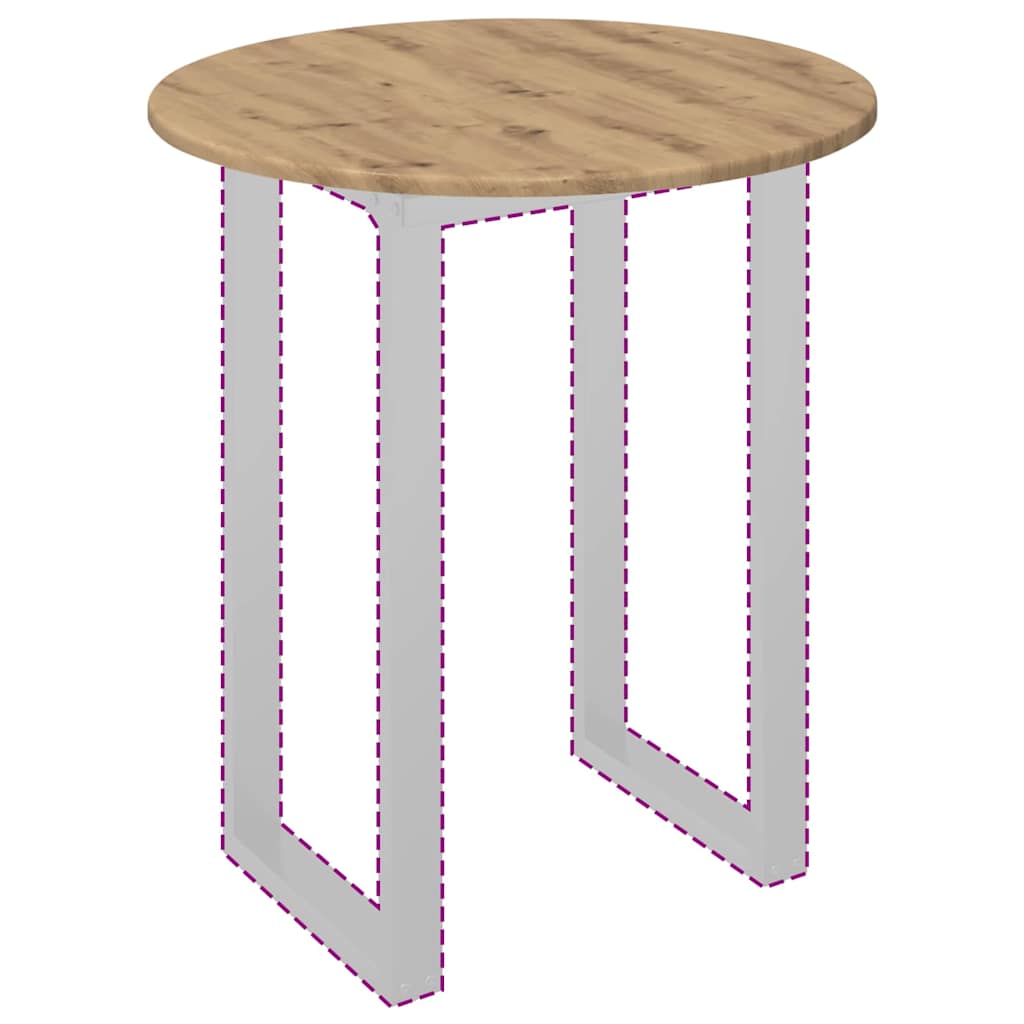 Tafelblad Ø 60 x 1,5 cm Rond Bewerkt hout is nu te koop bij PeponiXL, paradijselijk wonen!