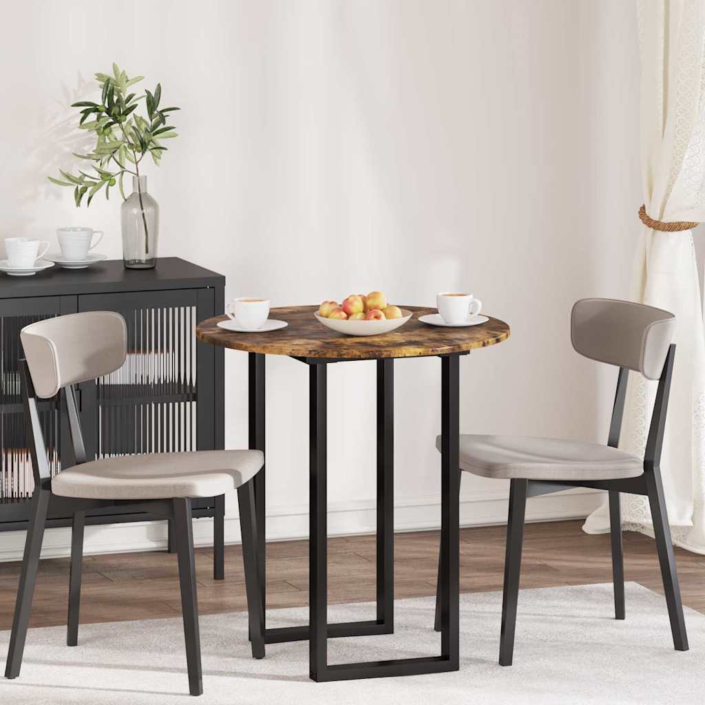 Tafelblad Gerookt eiken 70 x 70 x 1,5 cm Bewerkt hout is nu te koop bij PeponiXL, paradijselijk wonen!