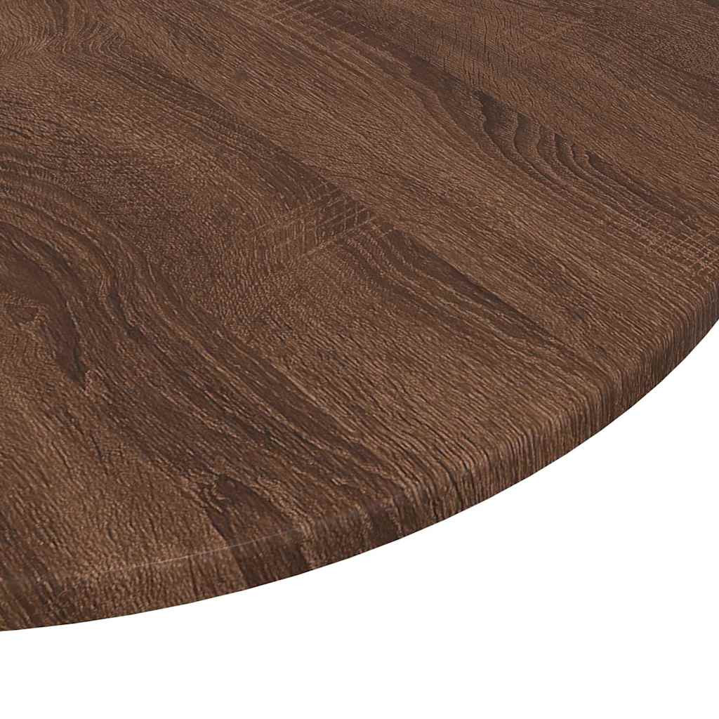 Tafelblad bruin eikenkleur Ø 70 x 1,5 cm Bewerkt hout is nu te koop bij PeponiXL, paradijselijk wonen!