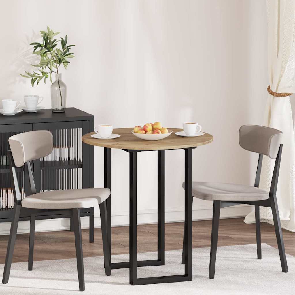 Tafelblad artisanaal eikenkleurig 70 x 70 x 1,5 cm Bewerkt hout is nu te koop bij PeponiXL, paradijselijk wonen!