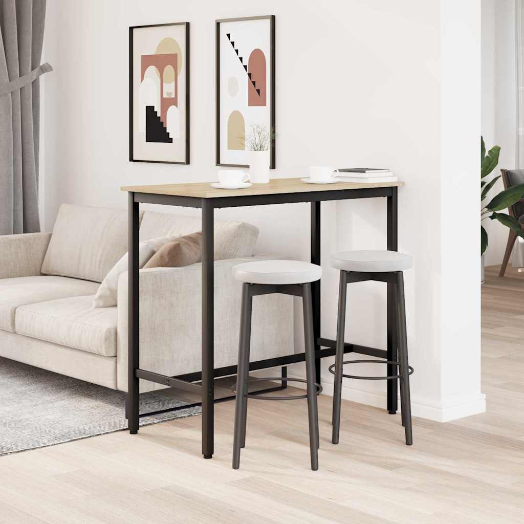 Tafel Sonoma Eiken 100 x 50 x 90,5 cm Engineered hout en staal is nu te koop bij PeponiXL, paradijselijk wonen!