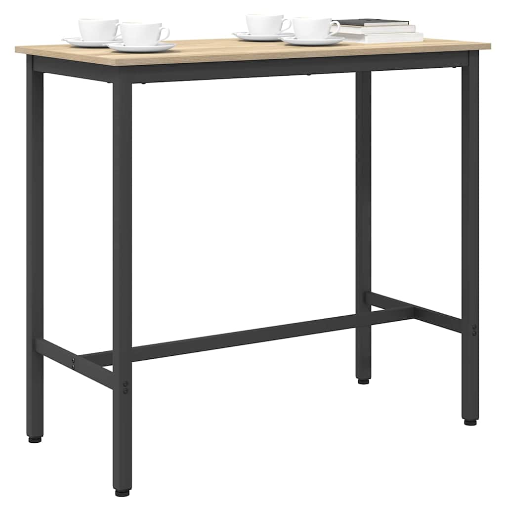 Tafel Sonoma Eiken 100 x 50 x 90,5 cm Engineered hout en staal is nu te koop bij PeponiXL, paradijselijk wonen!