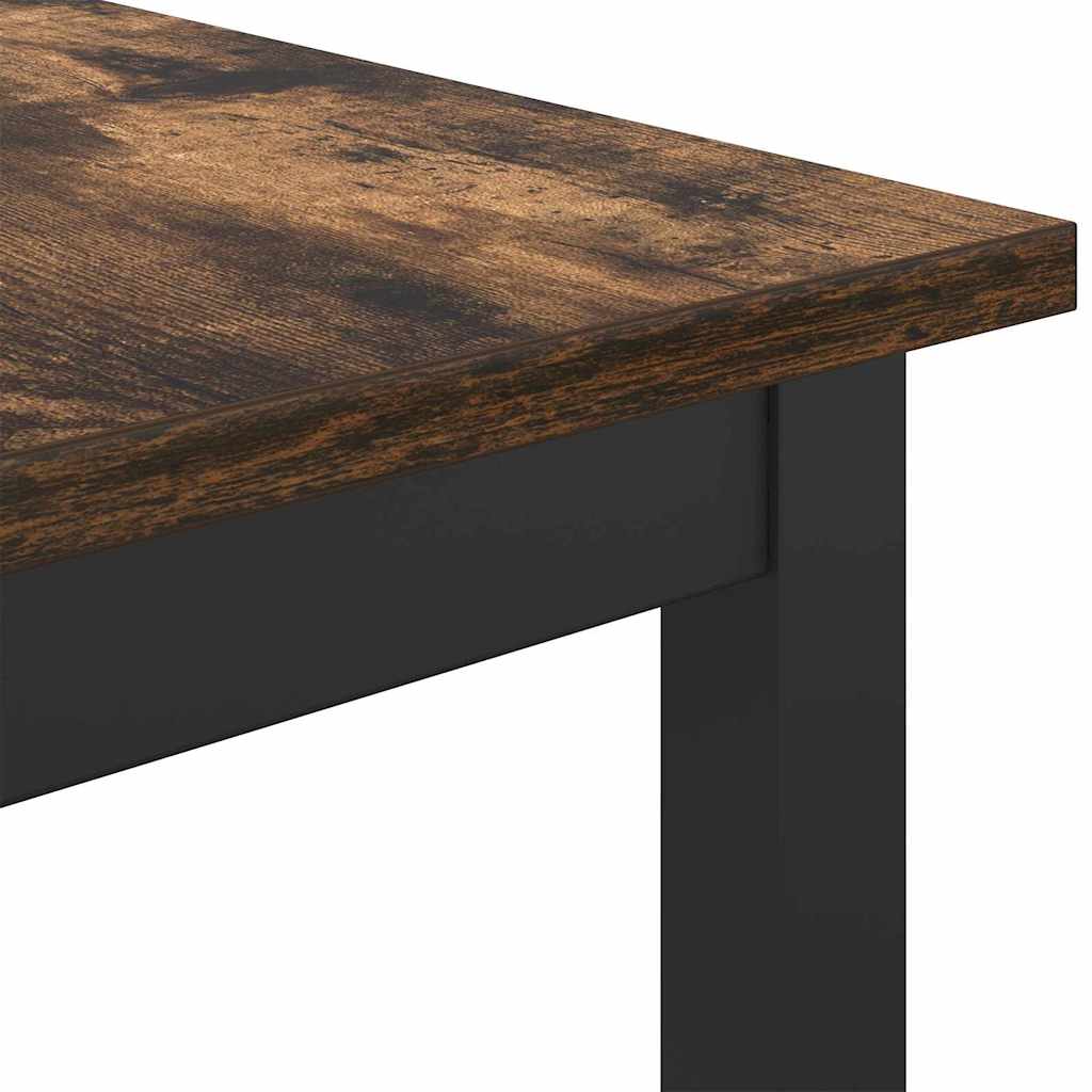 Tafel Gerookt eiken 100 x 50 x 90,5 cm Engineered hout en staal is nu te koop bij PeponiXL, paradijselijk wonen!