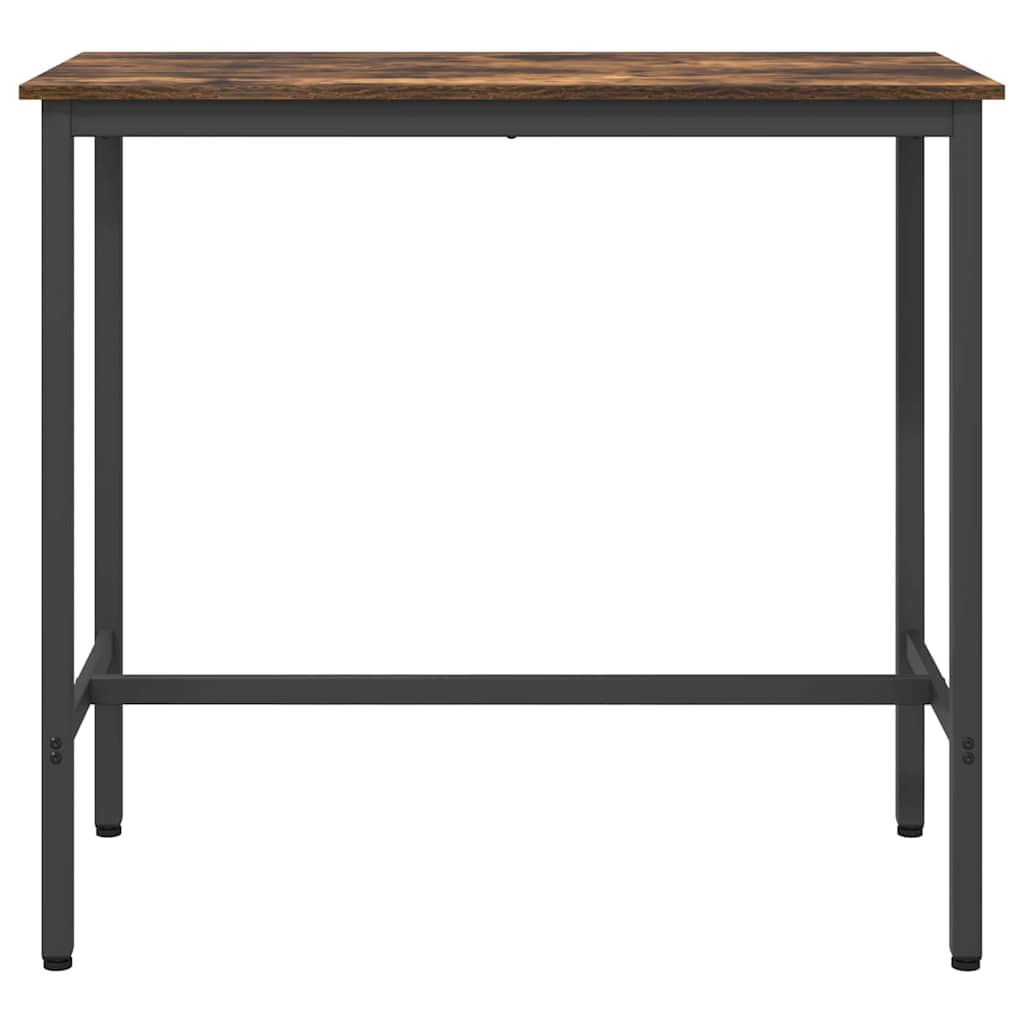 Tafel Gerookt eiken 100 x 50 x 90,5 cm Engineered hout en staal is nu te koop bij PeponiXL, paradijselijk wonen!
