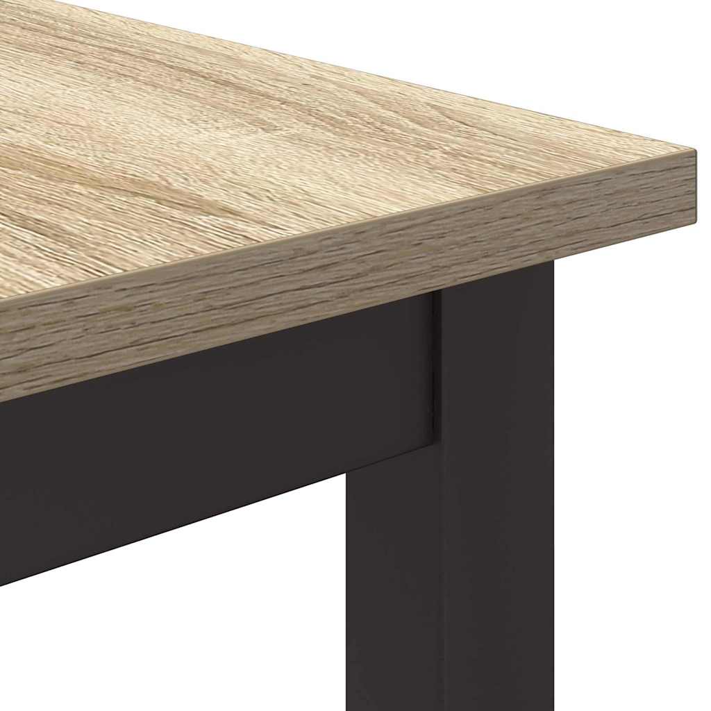 Tafel Sonoma Eiken 80 x 50 x 76,5 cm Engineered hout en staal is nu te koop bij PeponiXL, paradijselijk wonen!