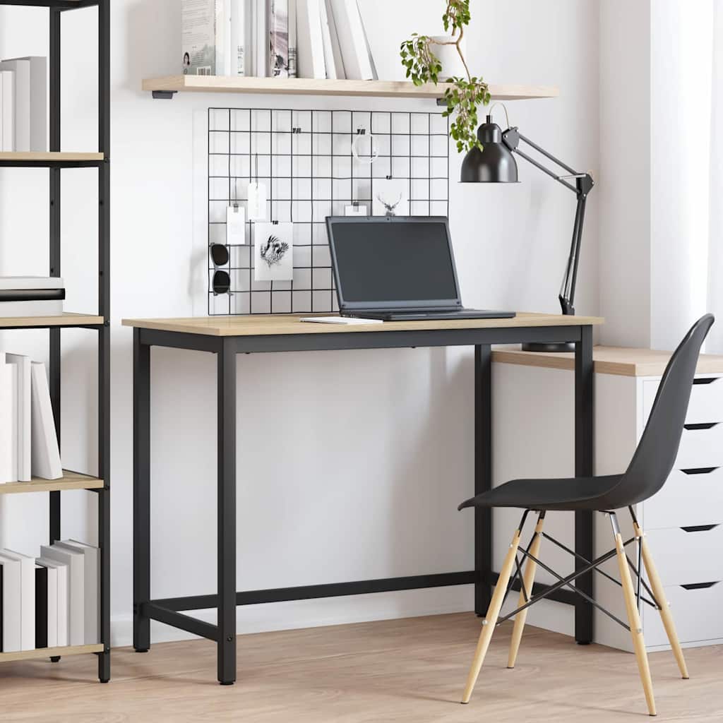 Tafel Sonoma Eiken 80 x 50 x 76,5 cm Engineered hout en staal is nu te koop bij PeponiXL, paradijselijk wonen!