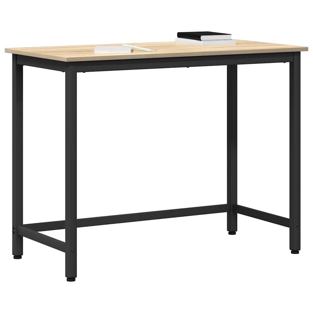 Tafel Sonoma Eiken 80 x 50 x 76,5 cm Engineered hout en staal is nu te koop bij PeponiXL, paradijselijk wonen!
