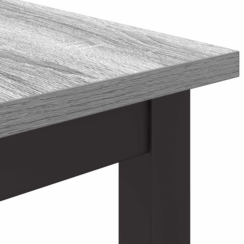 Tafel Grijs Sonoma 80 x 50 x 76,5 cm Engineered hout en staal is nu te koop bij PeponiXL, paradijselijk wonen!