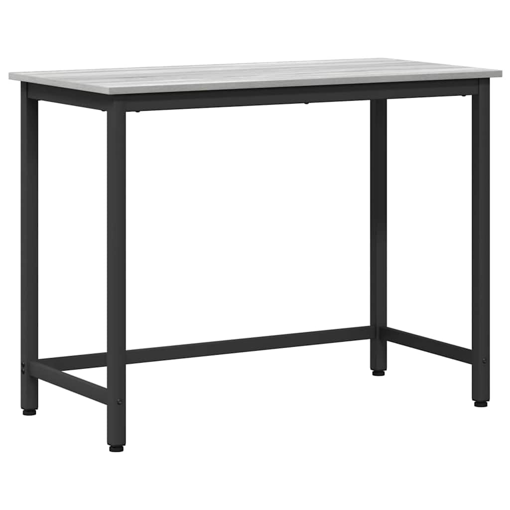 Tafel Grijs Sonoma 80 x 50 x 76,5 cm Engineered hout en staal is nu te koop bij PeponiXL, paradijselijk wonen!