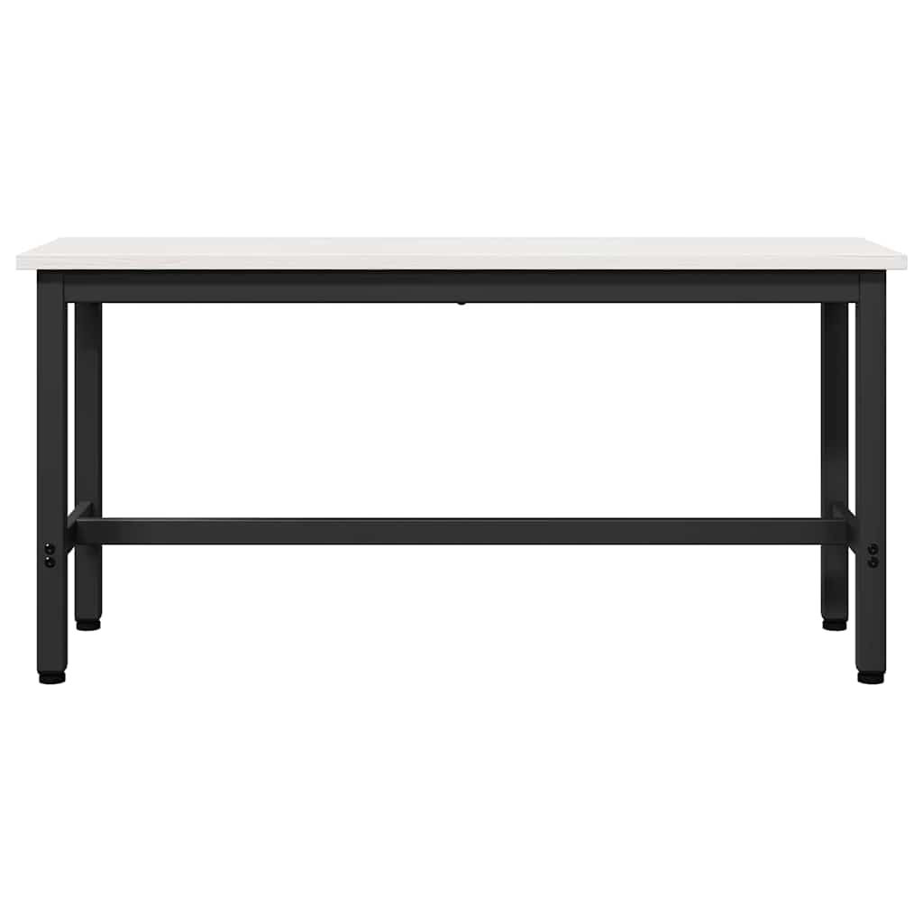 Eetbank 2 pcs Wit 100 x 32,5 x 49 cm Massief grenenhout is nu te koop bij PeponiXL, paradijselijk wonen!