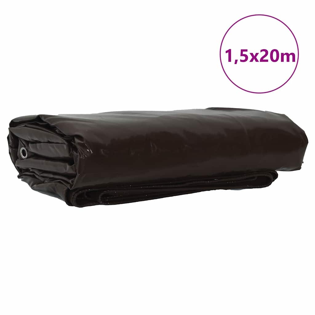 Zeil 650g / m² Bruin 1,5 x 20 m Canvas met PVC-coating is nu te koop bij PeponiXL, paradijselijk wonen!