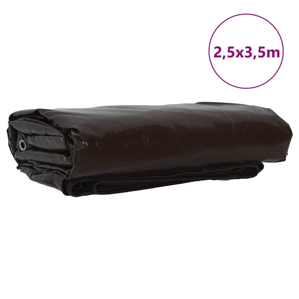 Zeil 650g / m² Bruin 2,5 x 3,5 m Canvas met PVC-coating is nu te koop bij PeponiXL, paradijselijk wonen!