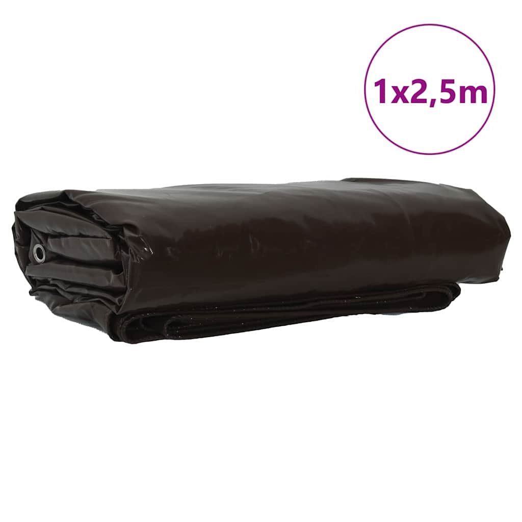 Zeil 650g / m² Bruin 1 x 2,5 m Canvas met PVC-coating is nu te koop bij PeponiXL, paradijselijk wonen!