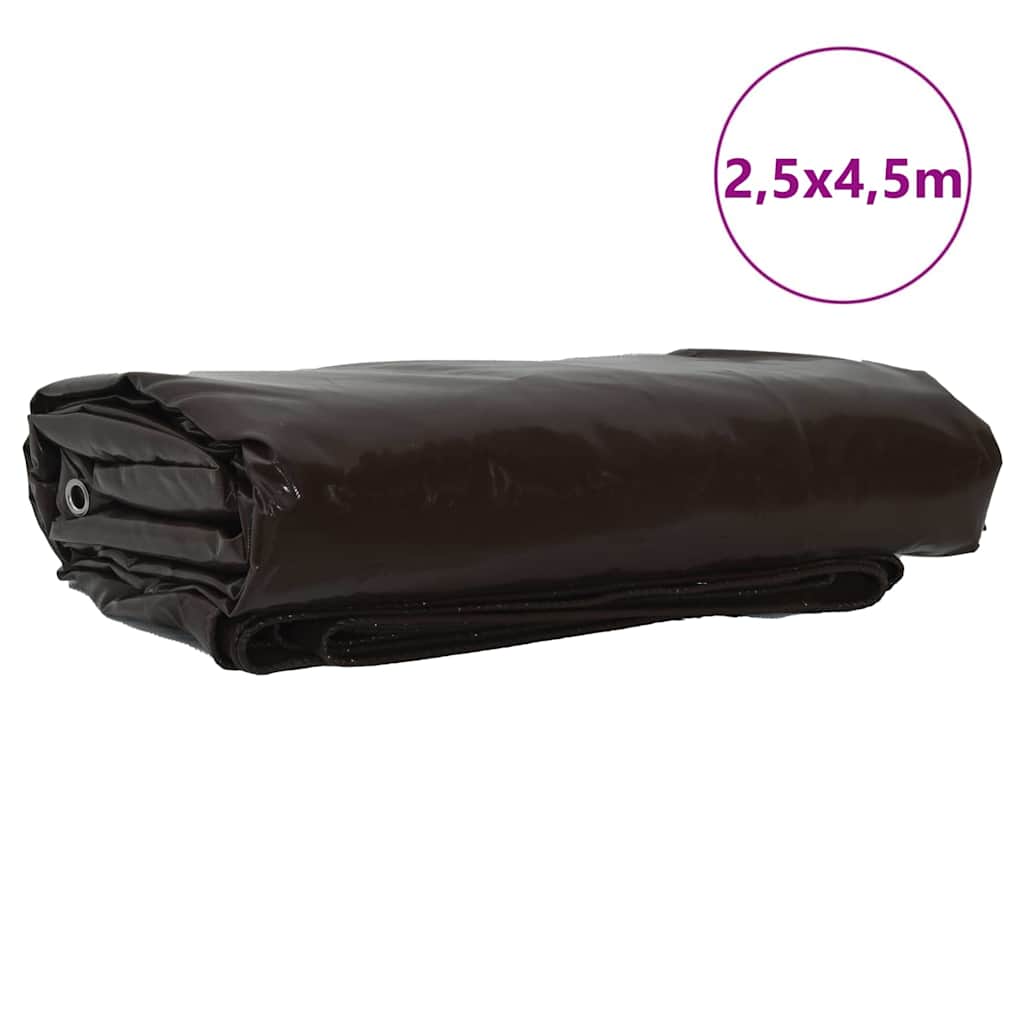 Zeil 650g / m² Bruin 2,5 x 4,5 m Canvas met PVC-coating is nu te koop bij PeponiXL, paradijselijk wonen!