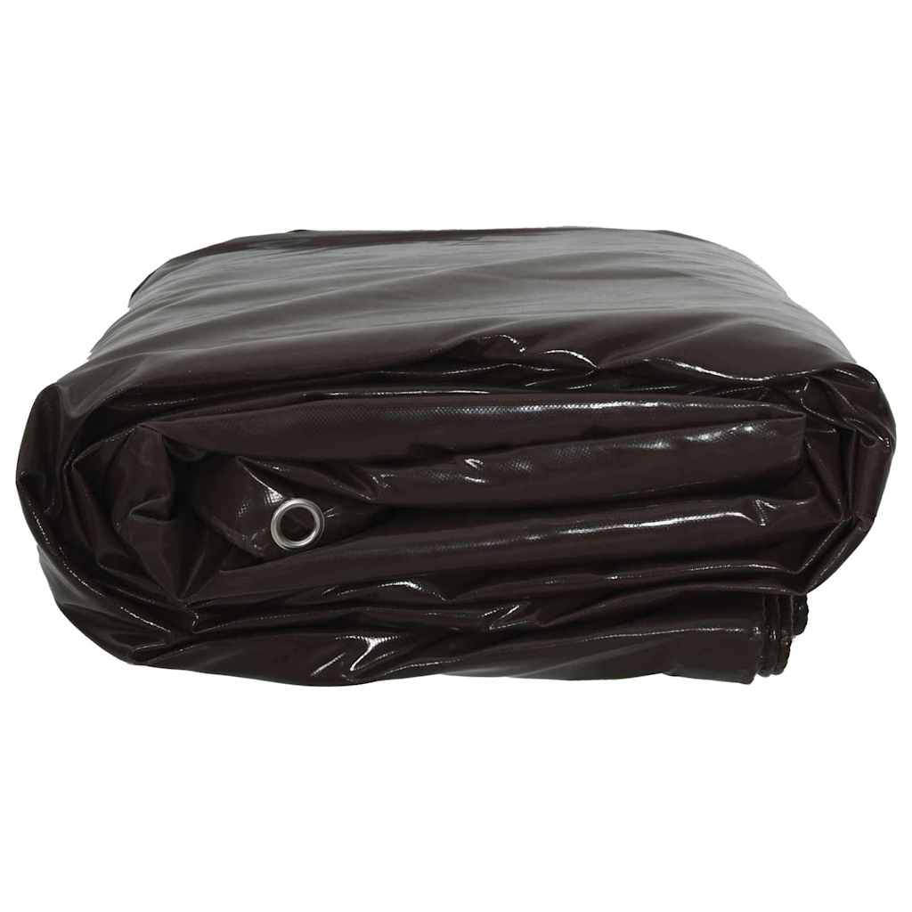 Zeil 650g / m² Bruin 5 x 7 m Canvas met PVC-coating is nu te koop bij PeponiXL, paradijselijk wonen!