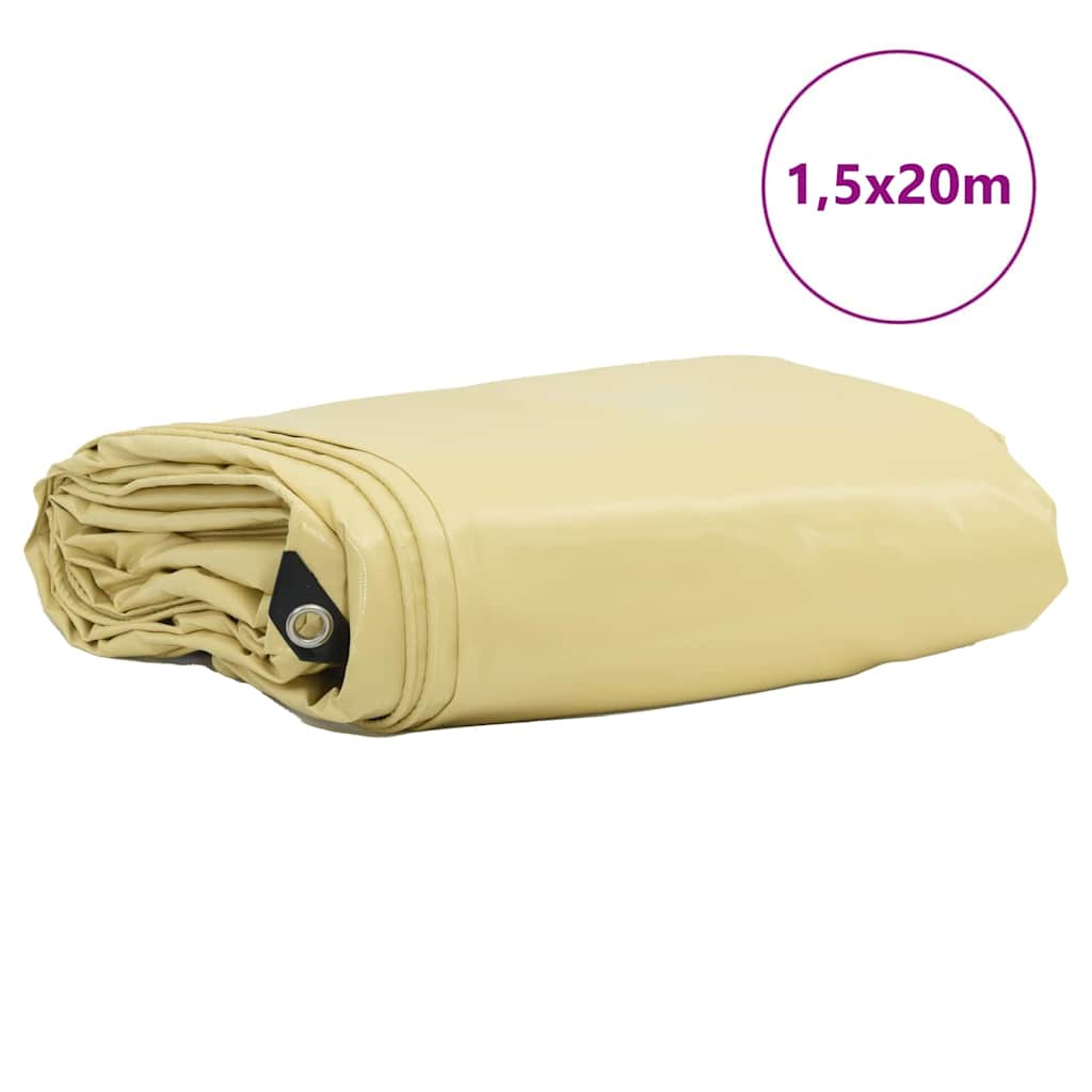 Zeil 650g / m² Beige 1,5 x 20 m Canvas met PVC-coating is nu te koop bij PeponiXL, paradijselijk wonen!
