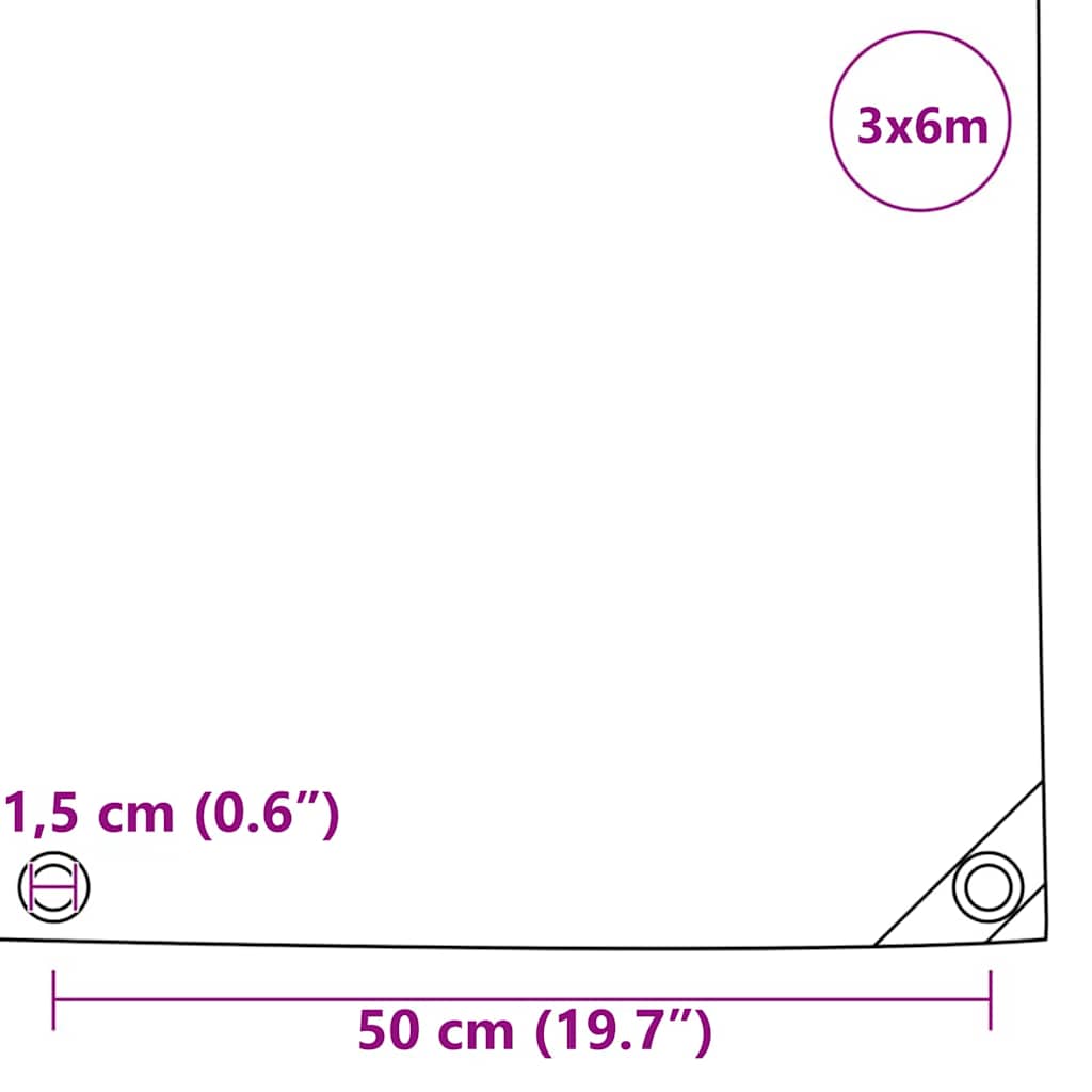 Zeil 650g / m² Olijf Groen 3 x 6 m Canvas met PVC-coating is nu te koop bij PeponiXL, paradijselijk wonen!