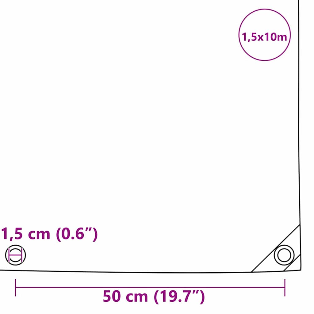 Zeil 650g / m² Olijf Groen 1,5 x 10 m Canvas met PVC-coating is nu te koop bij PeponiXL, paradijselijk wonen!