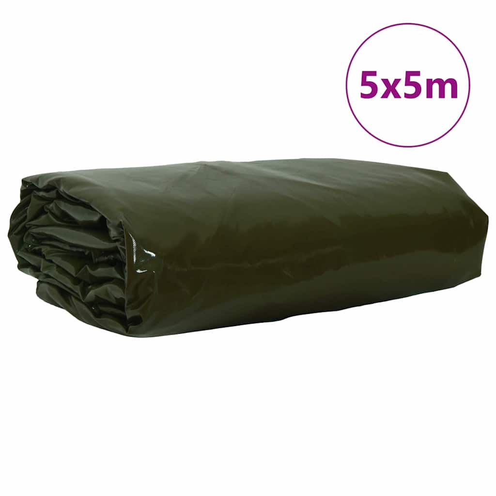 Zeil 650g / m² Olijf Groen 5 x 5 m Canvas met PVC-coating is nu te koop bij PeponiXL, paradijselijk wonen!