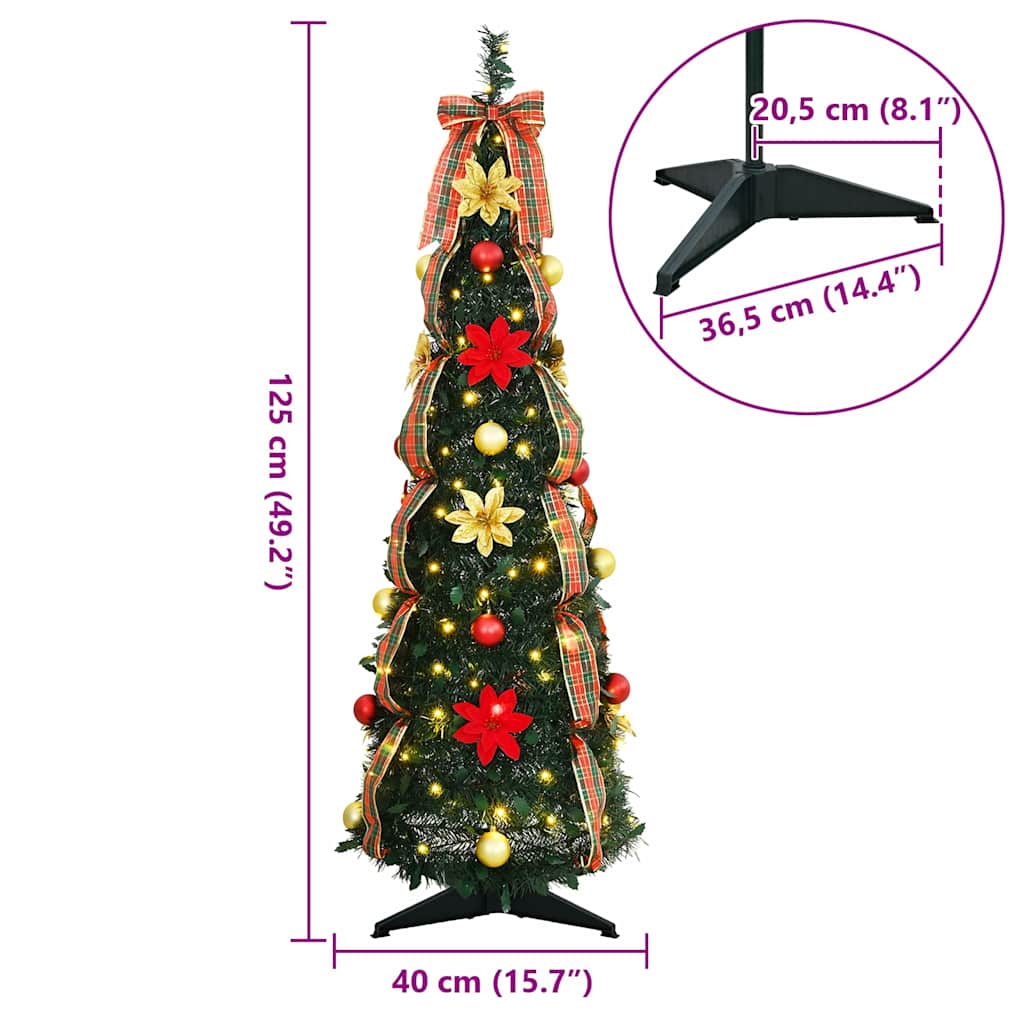 Kunstkerstboom met 50 LED met standaard Groen 125 cm PVC is nu te koop bij PeponiXL, paradijselijk wonen!