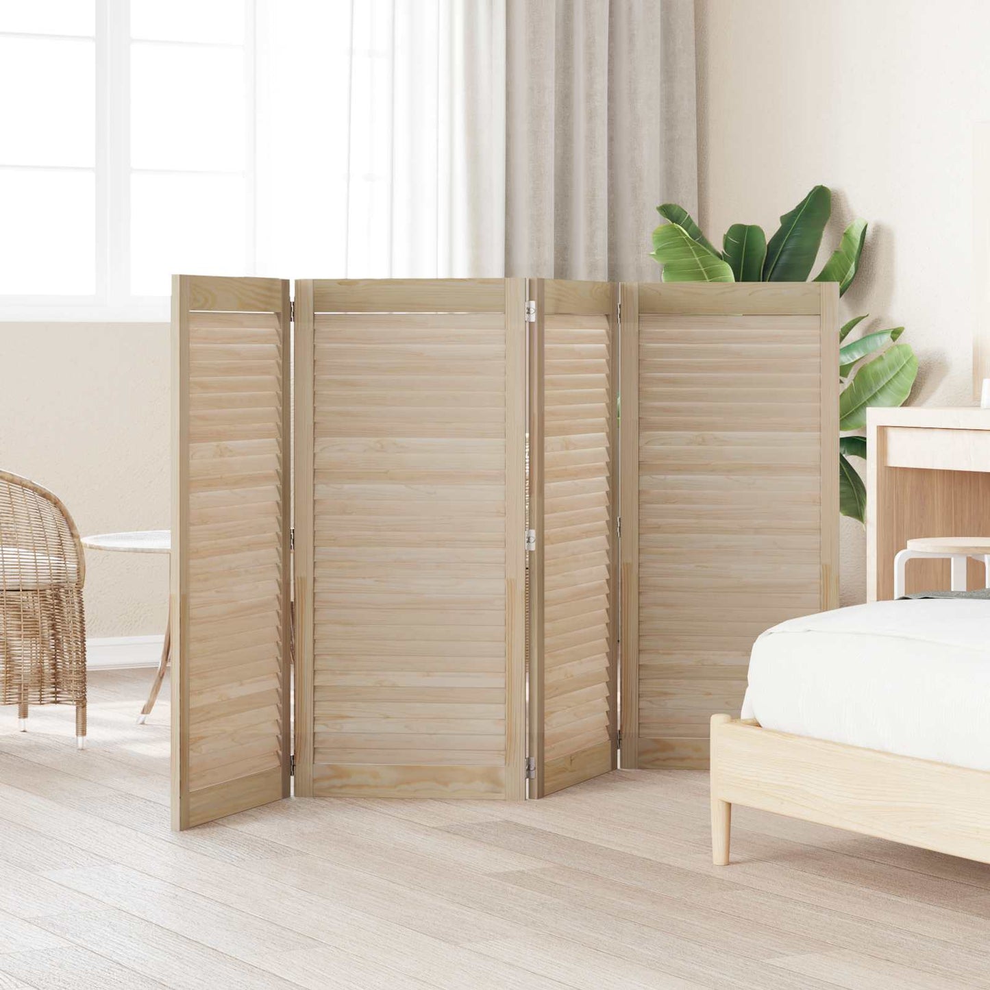 Kastdeur 4 pcs Naturel 49,5 x 2,1 x 110 cm Massief grenenhout is nu te koop bij PeponiXL, paradijselijk wonen!