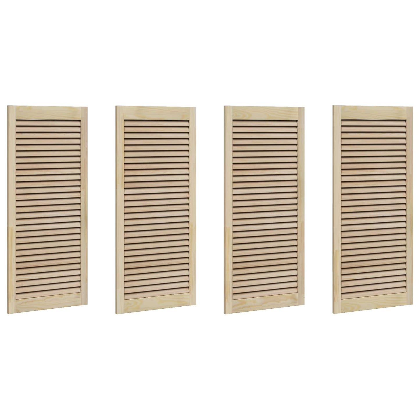 Kastdeur 4 pcs Naturel 49,5 x 2,1 x 110 cm Massief grenenhout is nu te koop bij PeponiXL, paradijselijk wonen!