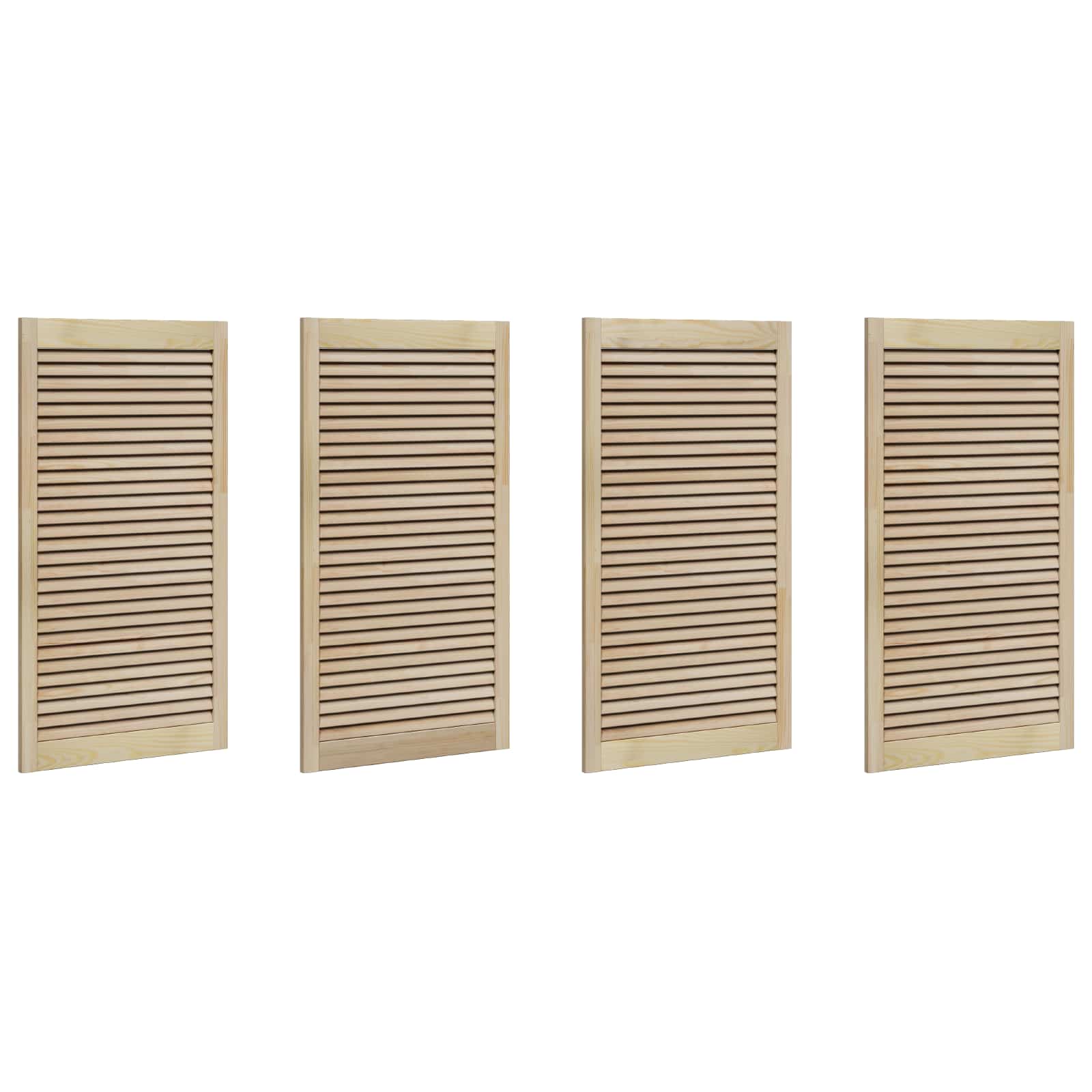 Kastdeur 4 pcs Naturel 110 x 2,1 x 59,5 cm Massief grenenhout is nu te koop bij PeponiXL, paradijselijk wonen!