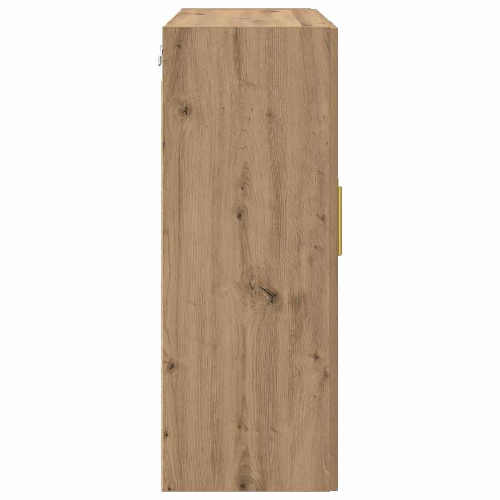 Wandkast 2 pcs Artisan Eiken 69,5 x 34 x 90 cm Bewerkt hout is nu te koop bij PeponiXL, paradijselijk wonen!