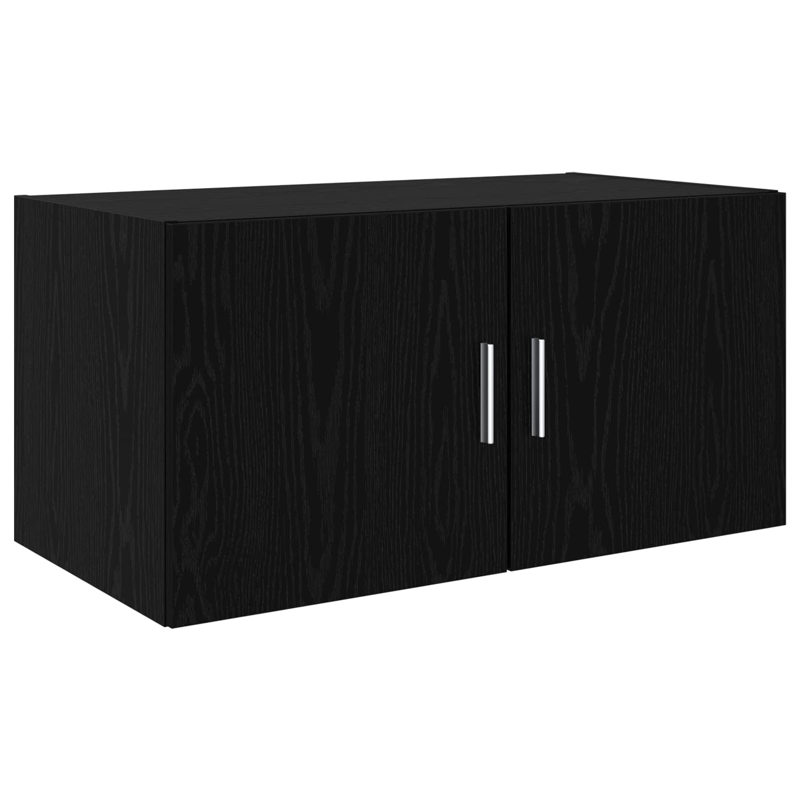 Opbergkast 3 pcs Zwart Eiken is nu te koop bij PeponiXL, paradijselijk wonen!